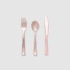 Metallic Rose Gold Cutlery (30 per pack)