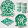 Emerald Toile Tableware Set